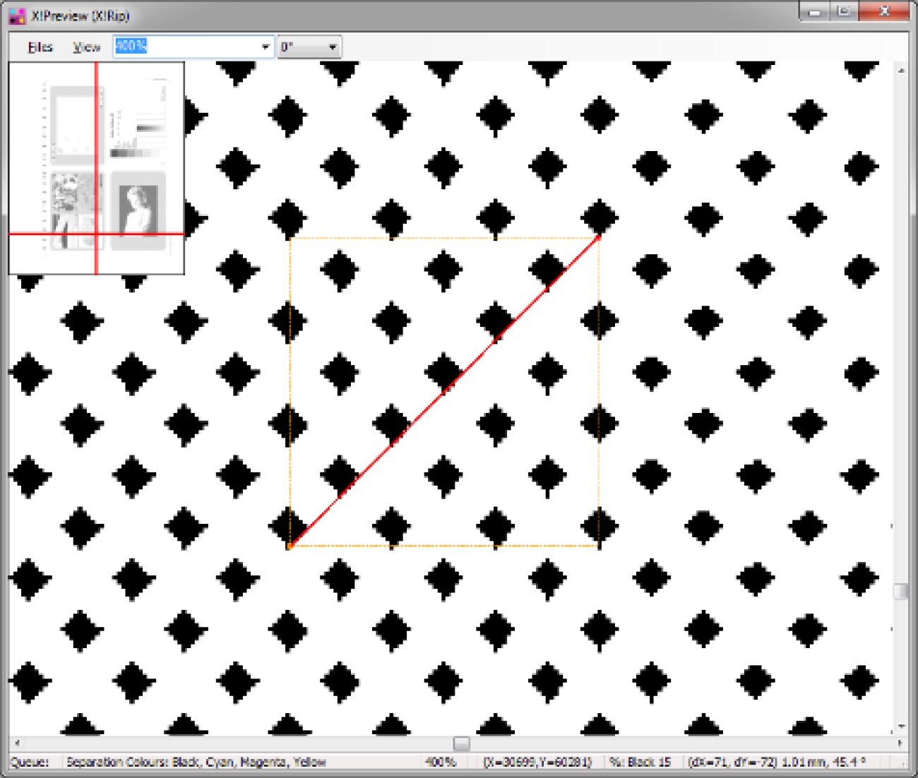 Measure angle / distance